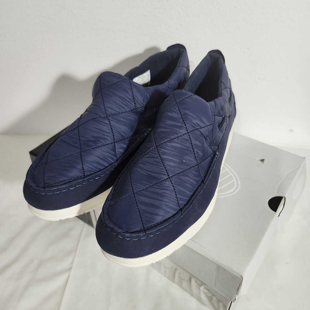 Sperry Navy Quilted Slip-On Loafers